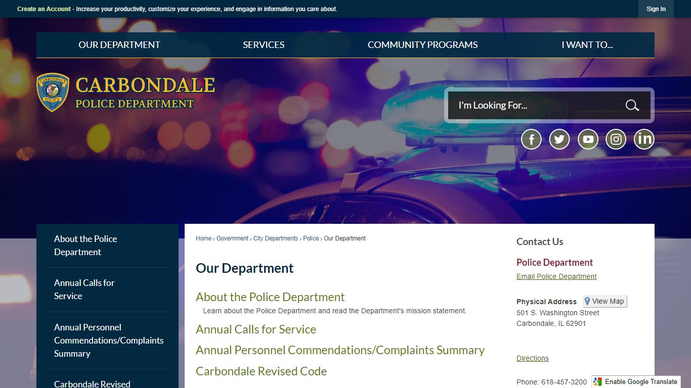 Our Department | Carbondale, IL